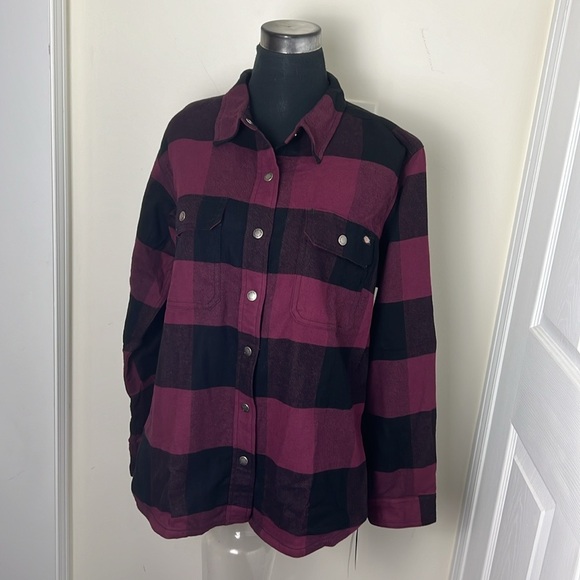 Dickies Plaid Flannel Shirt Jacket Size XL - Picture 6 of 10